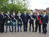 Queens men 2014 receiving their Battalion Certificate